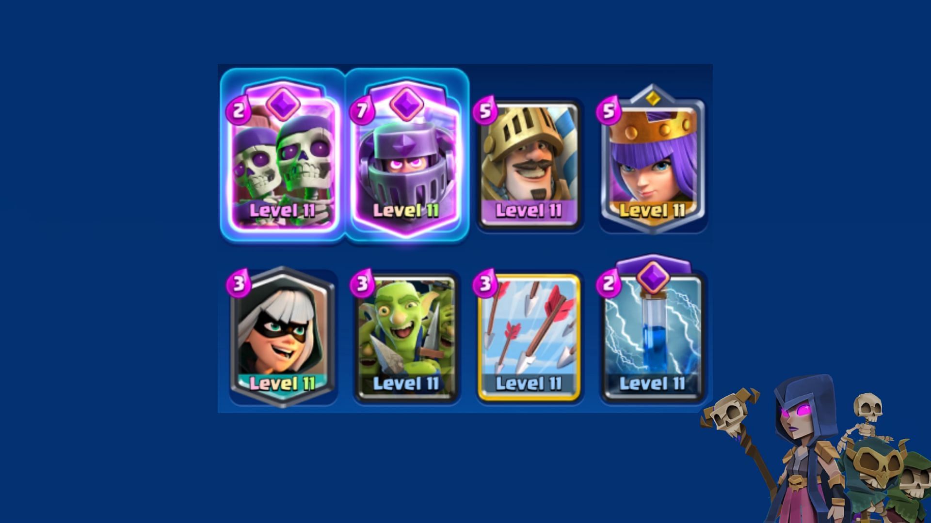 Mega Knight is used in many Clash Royale Dark Elixir event decks (Image via Supercell)